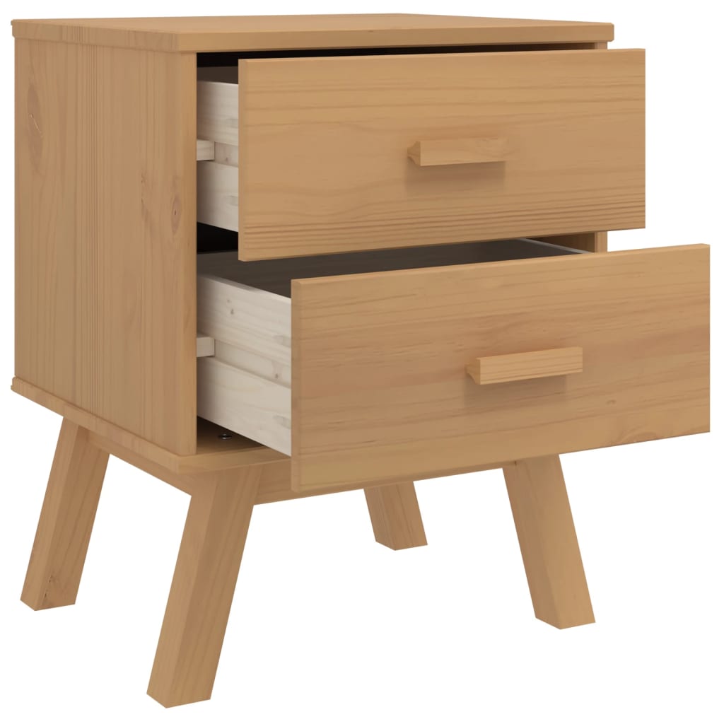 Bedside Cabinet Olden Solid Wood Pine