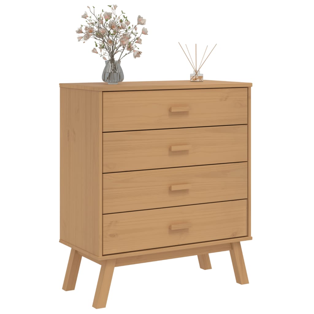 Drawer Cabinet Olden Solid Wood Pine