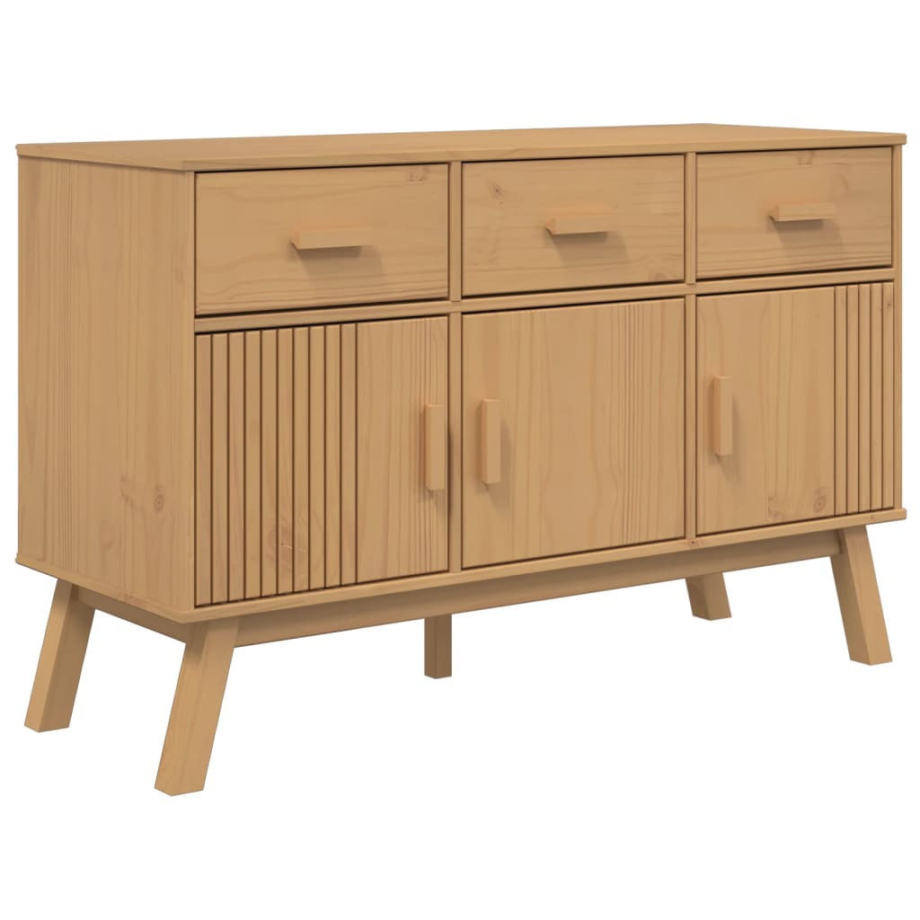 Sideboard Olden 44.9&quot;X16.9&quot;X28.9&quot; Solid Wood Pine