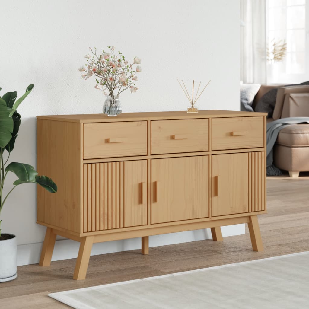 Sideboard Olden 44.9&quot;X16.9&quot;X28.9&quot; Solid Wood Pine