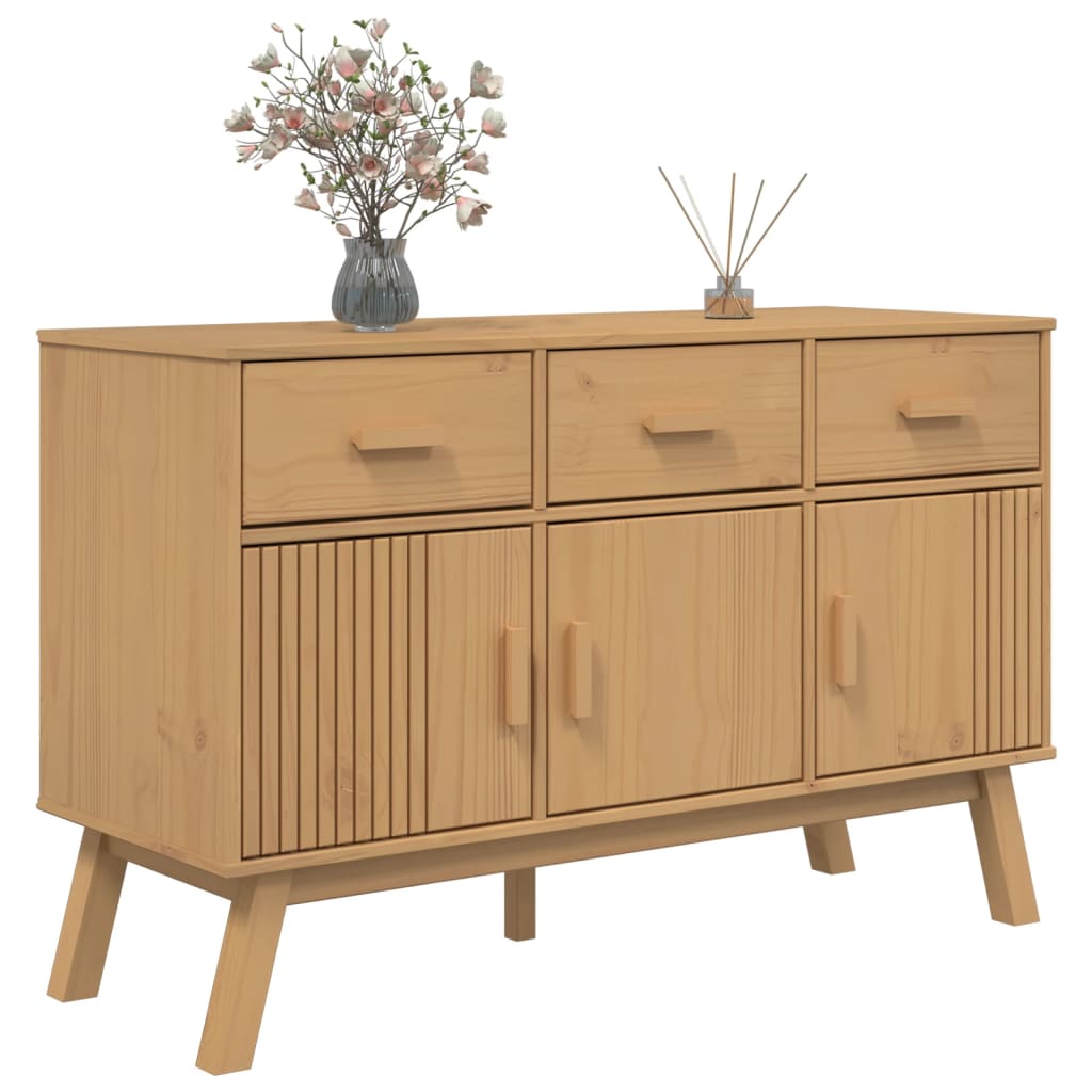 Sideboard Olden 44.9&quot;X16.9&quot;X28.9&quot; Solid Wood Pine