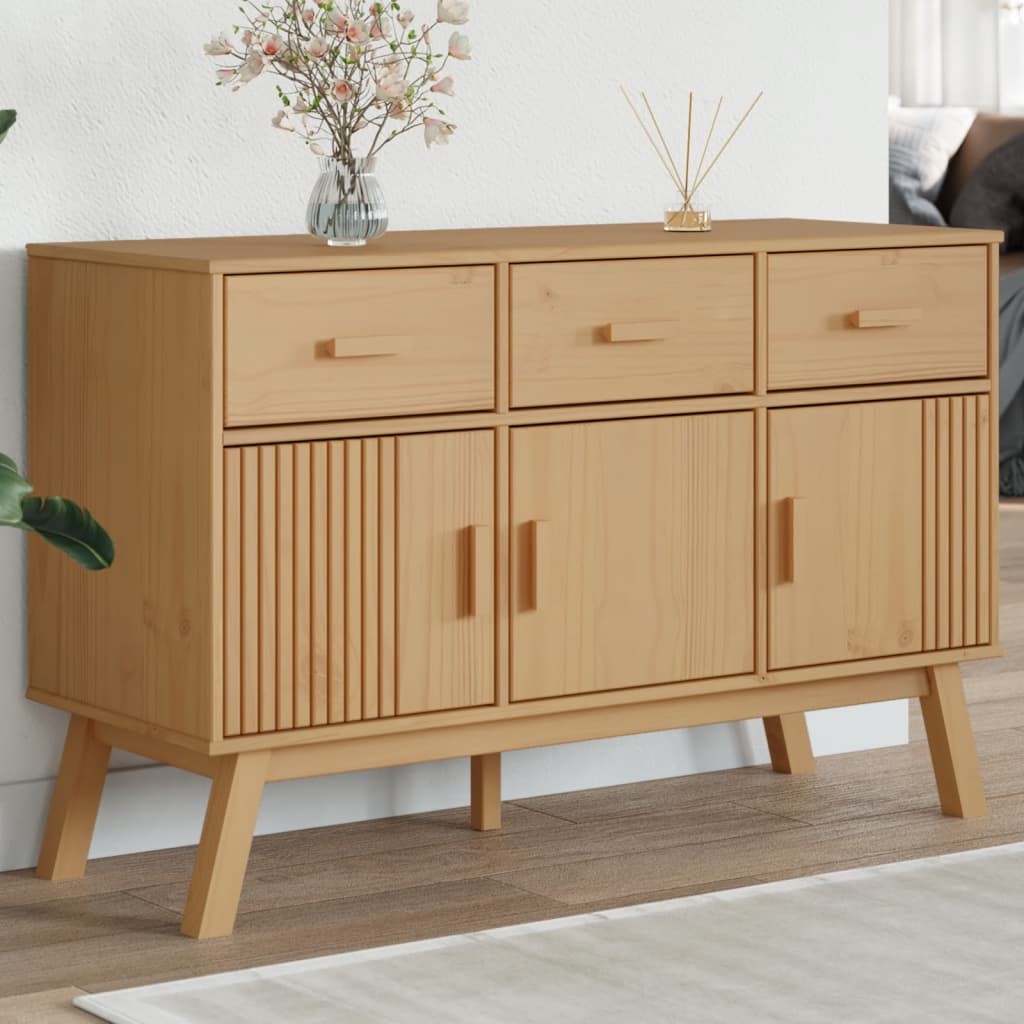 Sideboard Olden 44.9&quot;X16.9&quot;X28.9&quot; Solid Wood Pine