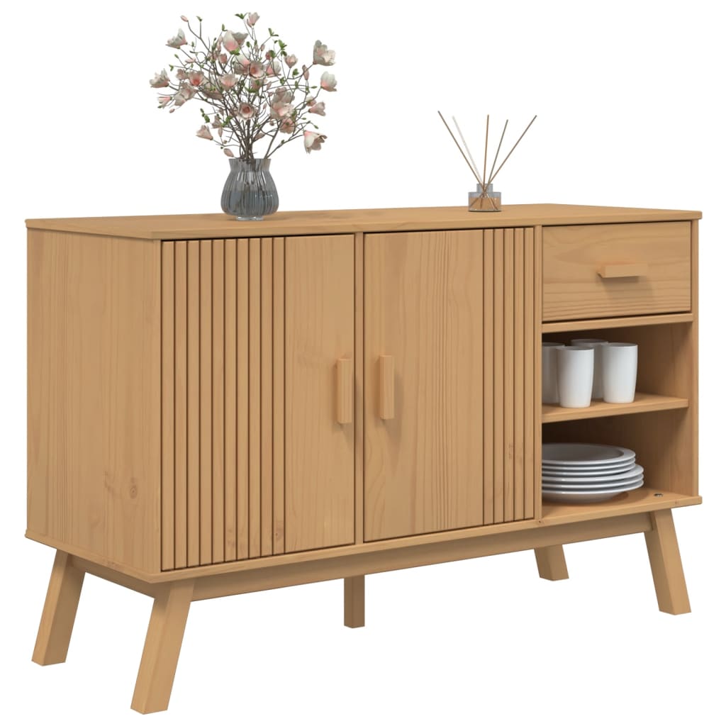 Sideboard Olden 44.9&quot;X16.9&quot;X28.9&quot; Solid Wood Pine