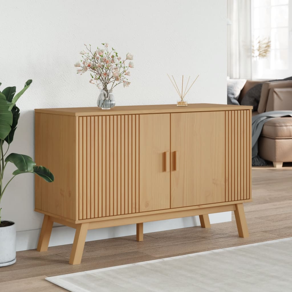 Sideboard Olden 44.9&quot;X16.9&quot;X28.9&quot; Solid Wood Pine