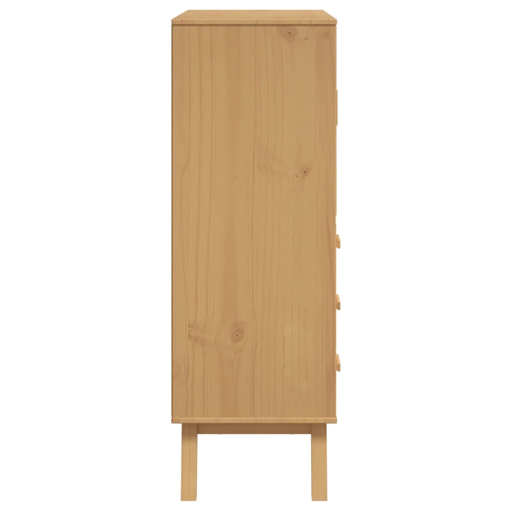 Highboard Olden 33.5&quot;X16.9&quot;X49.2&quot; Solid Wood Pine