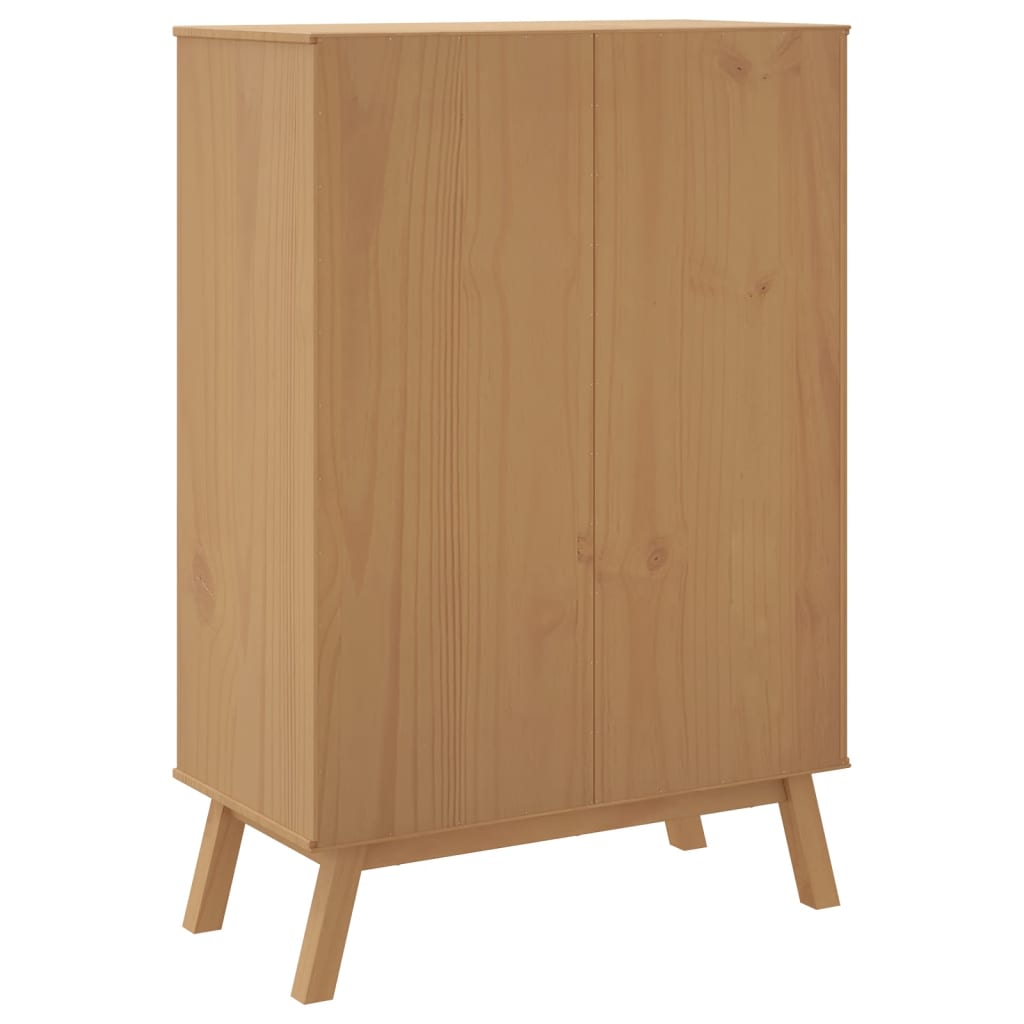 Highboard Olden 33.5&quot;X16.9&quot;X49.2&quot; Solid Wood Pine