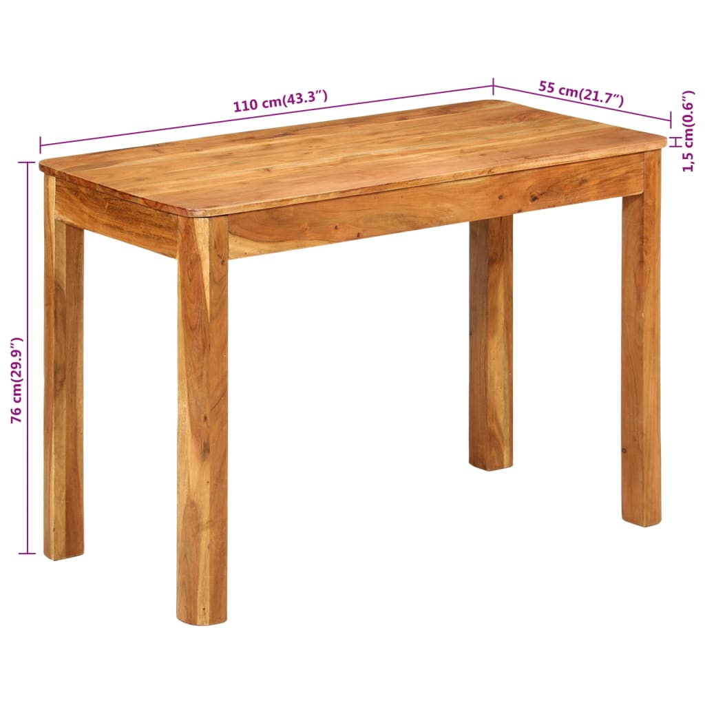 Dining Table Solid Wood Acacia