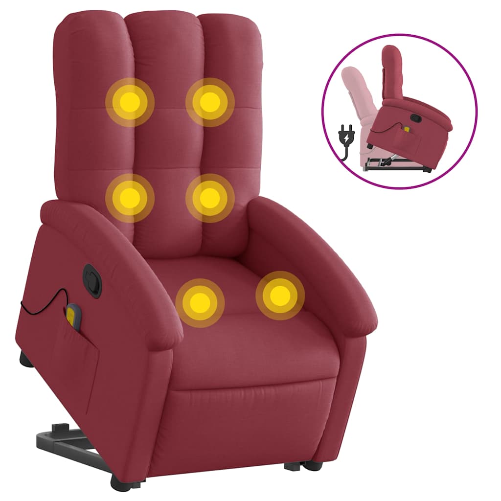 Stand Up Massage Recliner Chair Fabric