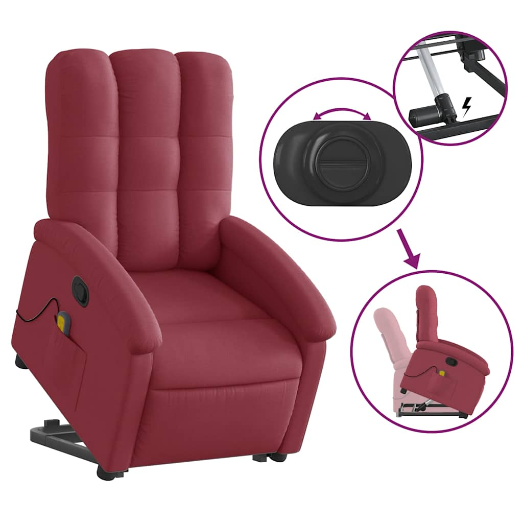 Stand Up Massage Recliner Chair Fabric