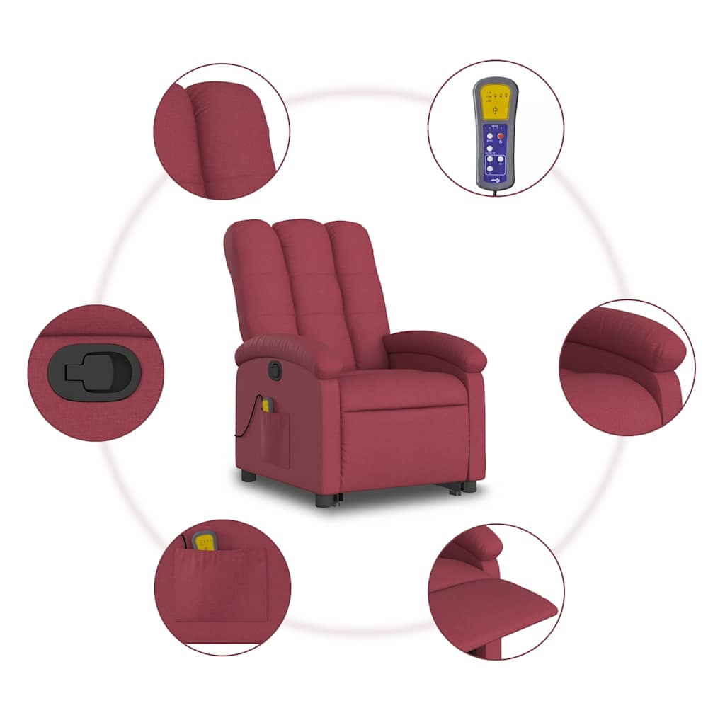 Stand Up Massage Recliner Chair Fabric