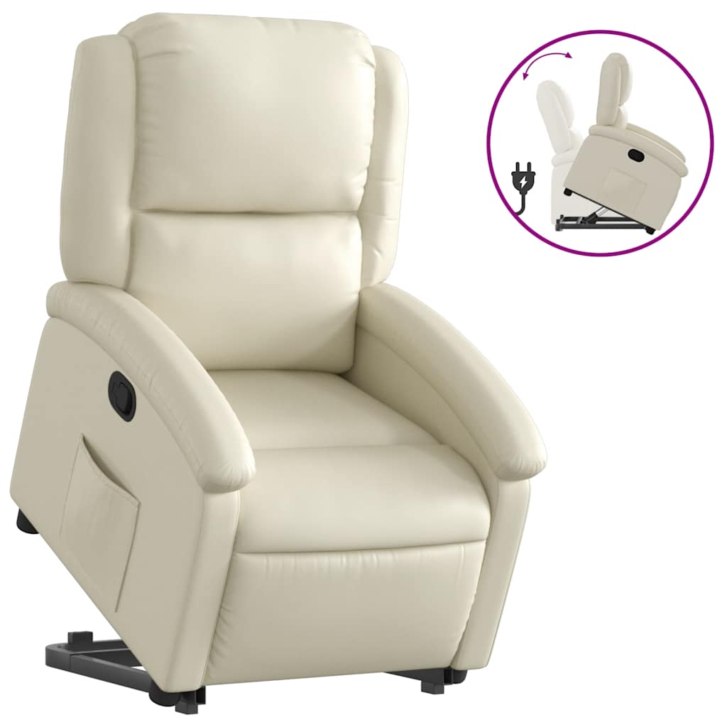 Stand Up Recliner Chair Faux Leather