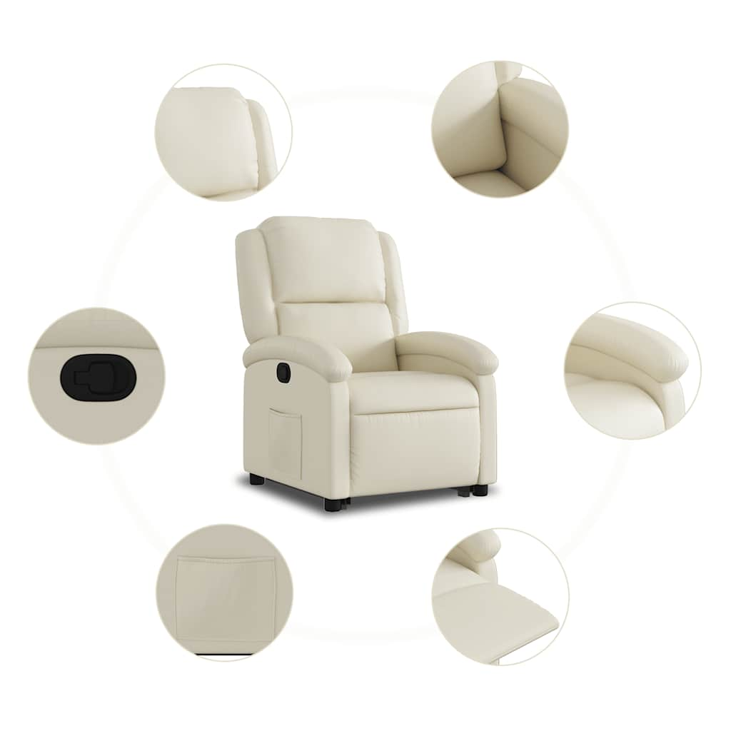 Stand Up Recliner Chair Faux Leather