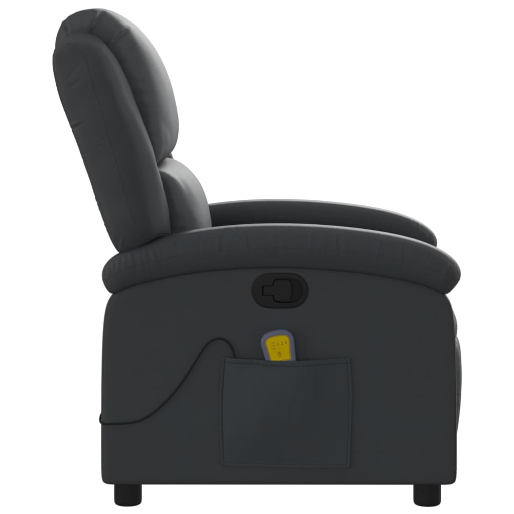 Massage Recliner Chair Real Leather