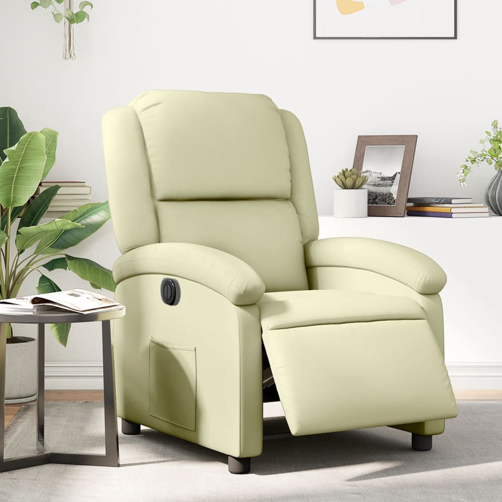 Massage Recliner Chair Real Leather