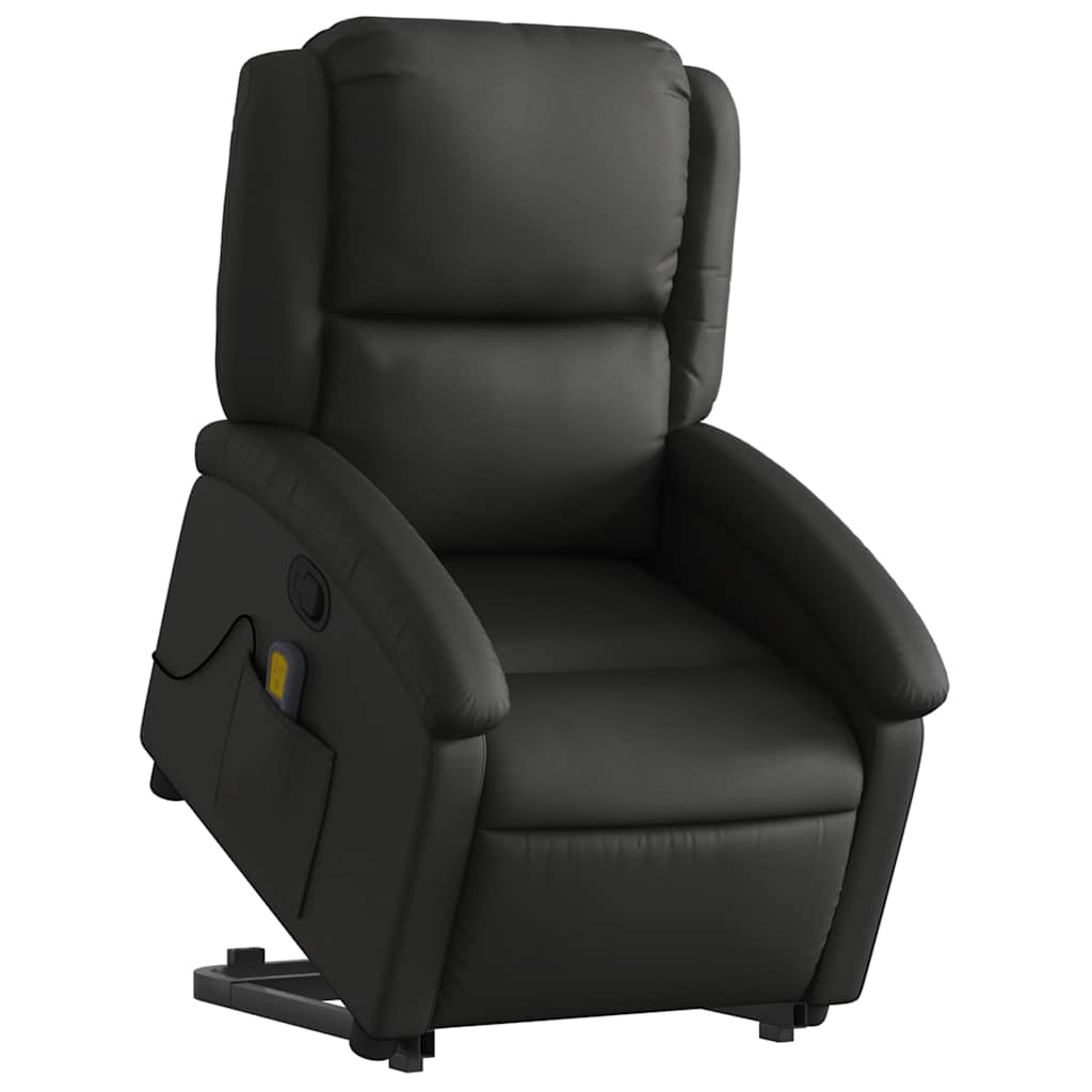 Stand Up Massage Recliner Chair Real Leather