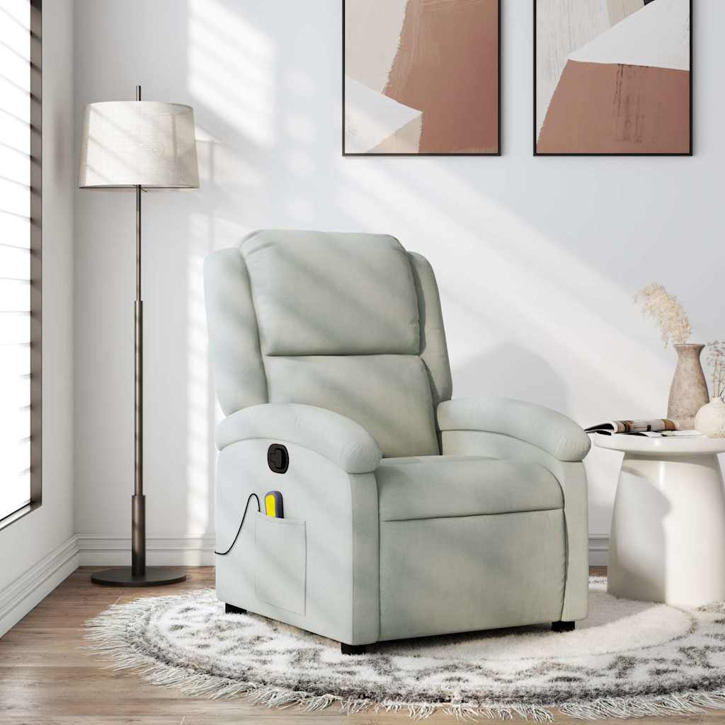 Electric Massage Recliner Chair Velvet