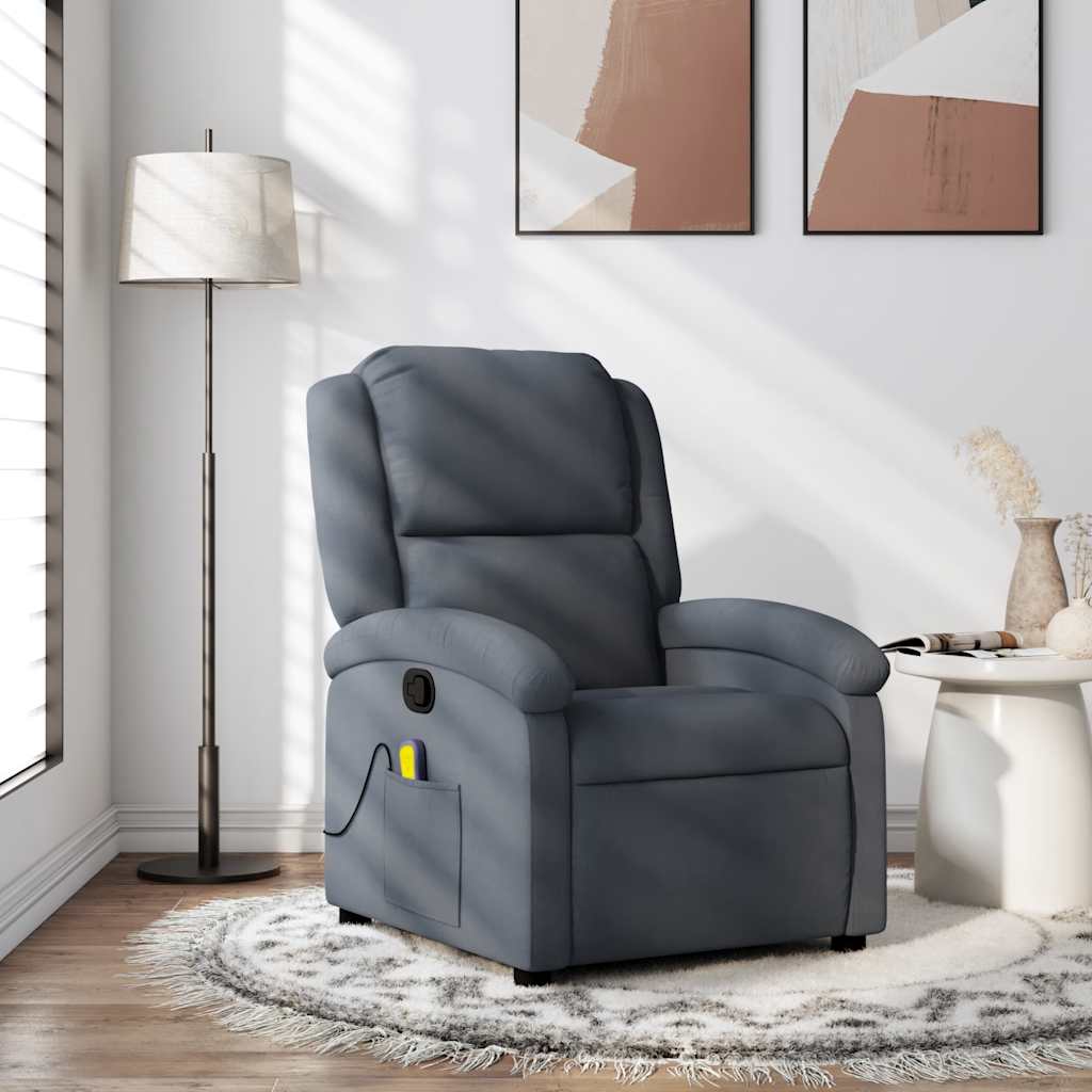 Electric Massage Recliner Chair Velvet