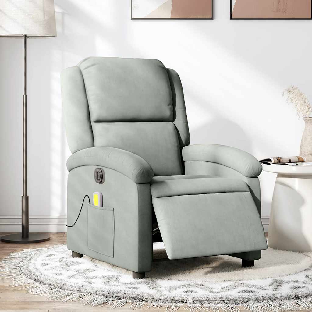 Electric Massage Recliner Chair Velvet