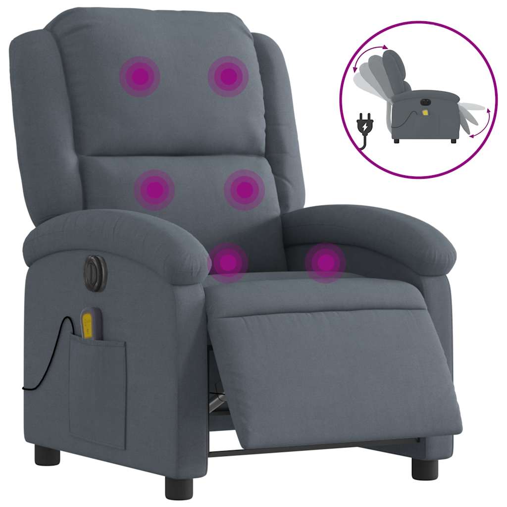 Electric Massage Recliner Chair Velvet