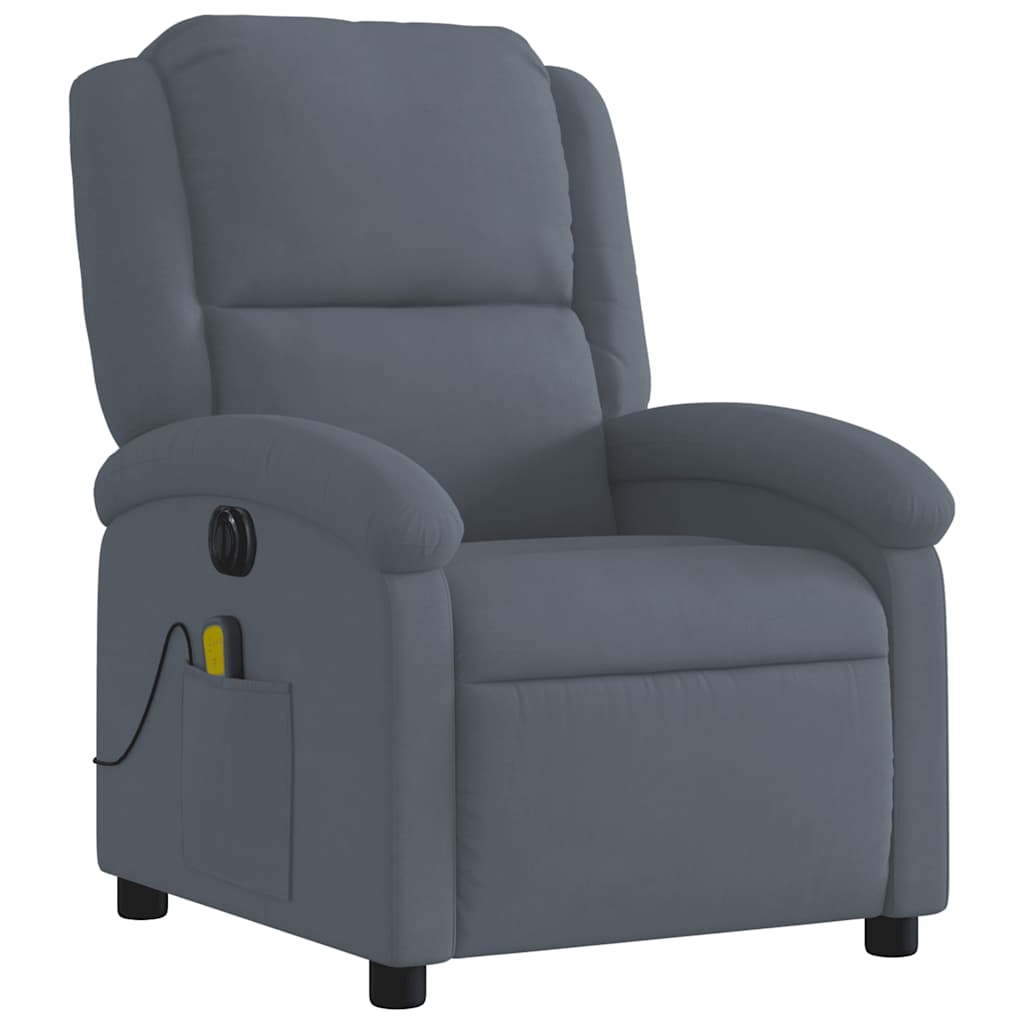 Electric Massage Recliner Chair Velvet