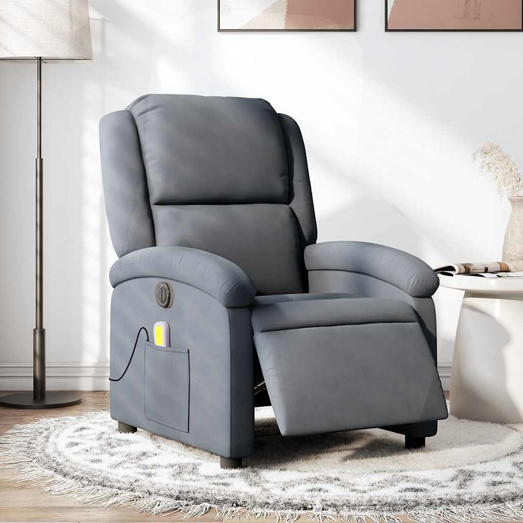 Electric Massage Recliner Chair Velvet