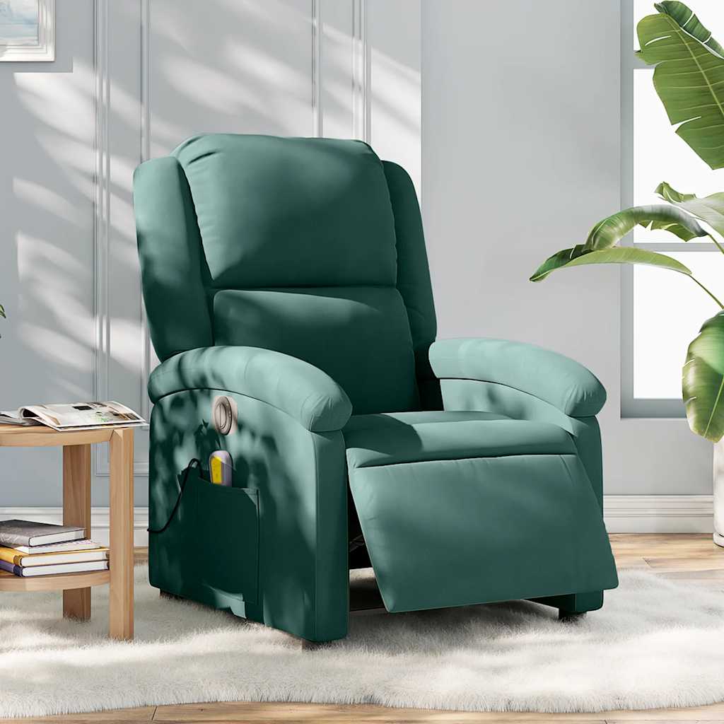 Electric Massage Recliner Chair Velvet