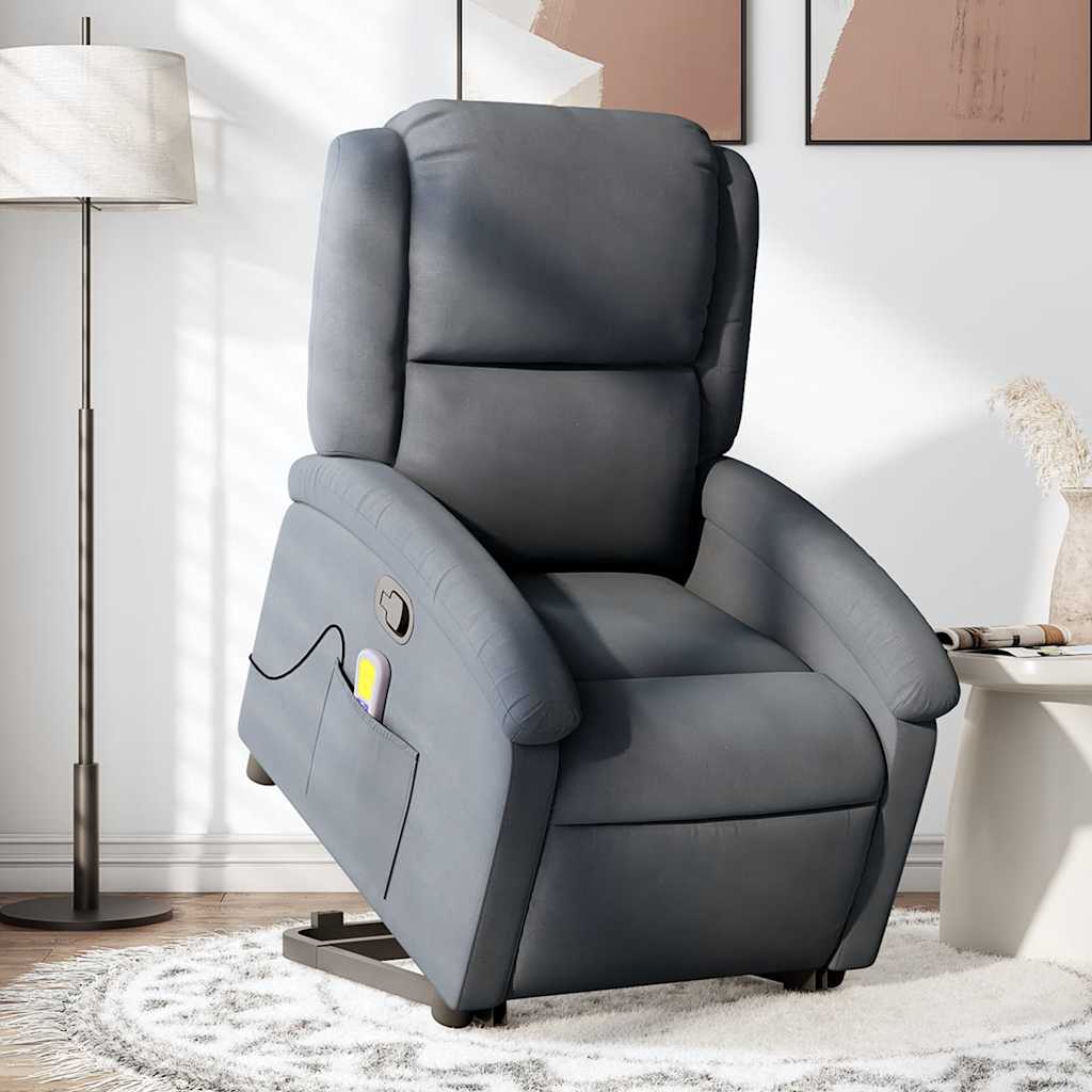 Electric Stand Up Massage Recliner Chair Velvet