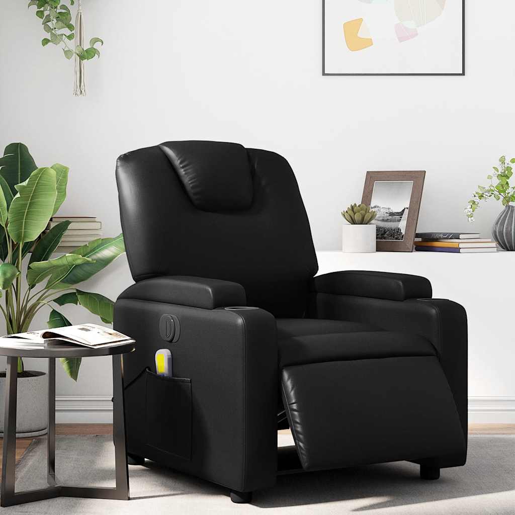 Electric Massage Recliner Chair Faux Leather