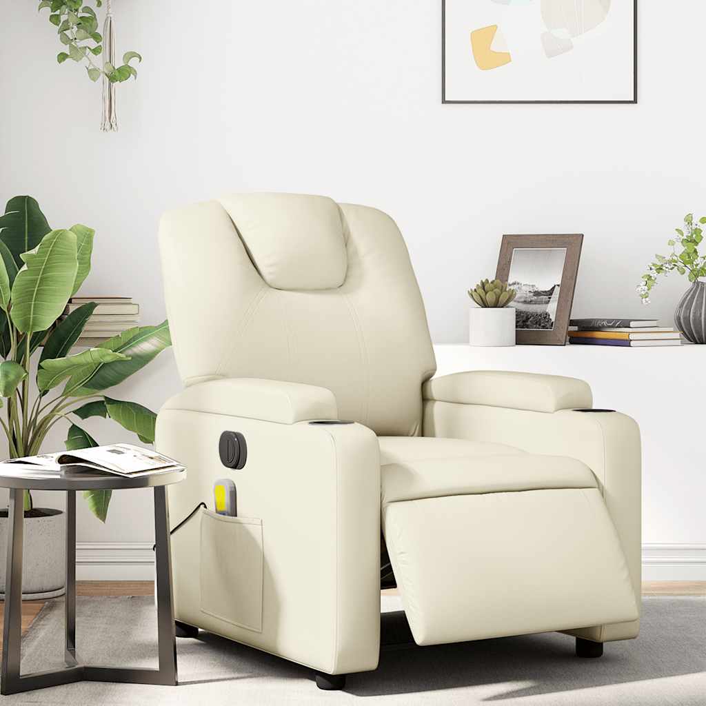 Electric Massage Recliner Chair Faux Leather