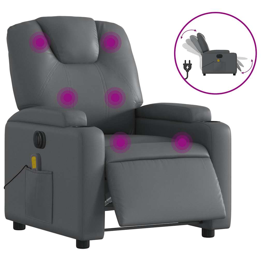 Electric Massage Recliner Chair Faux Leather