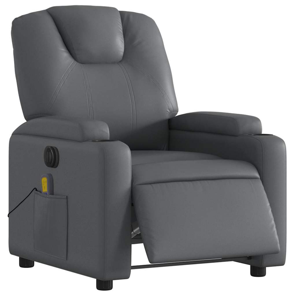 Electric Massage Recliner Chair Faux Leather