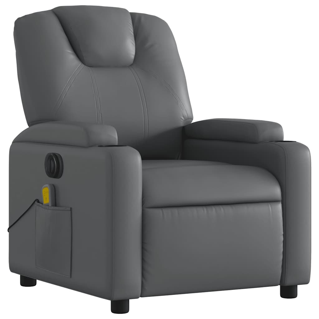 Electric Massage Recliner Chair Faux Leather