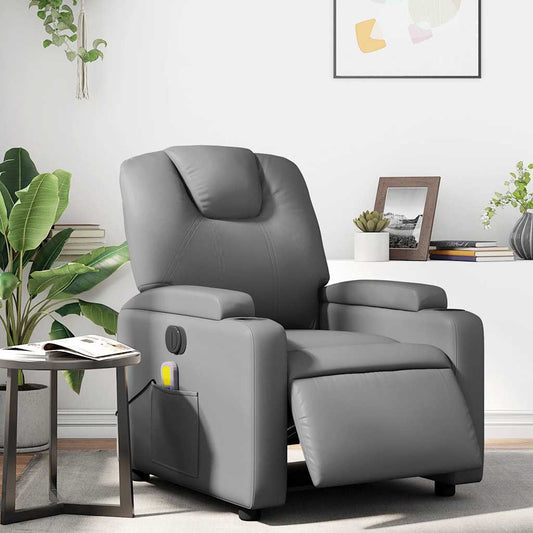 Electric Massage Recliner Chair Faux Leather