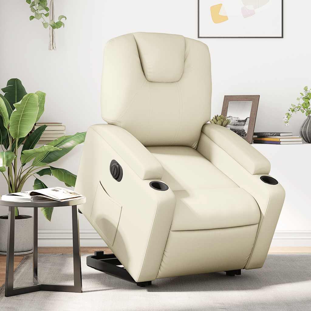 Electric Stand Up Massage Recliner Chair Faux Leather