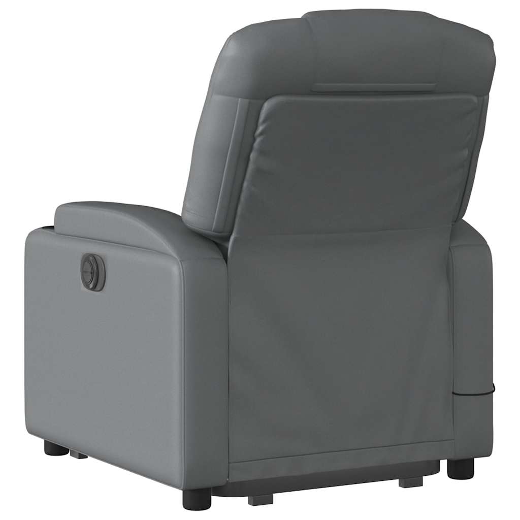 Electric Stand Up Massage Recliner Chair Faux Leather