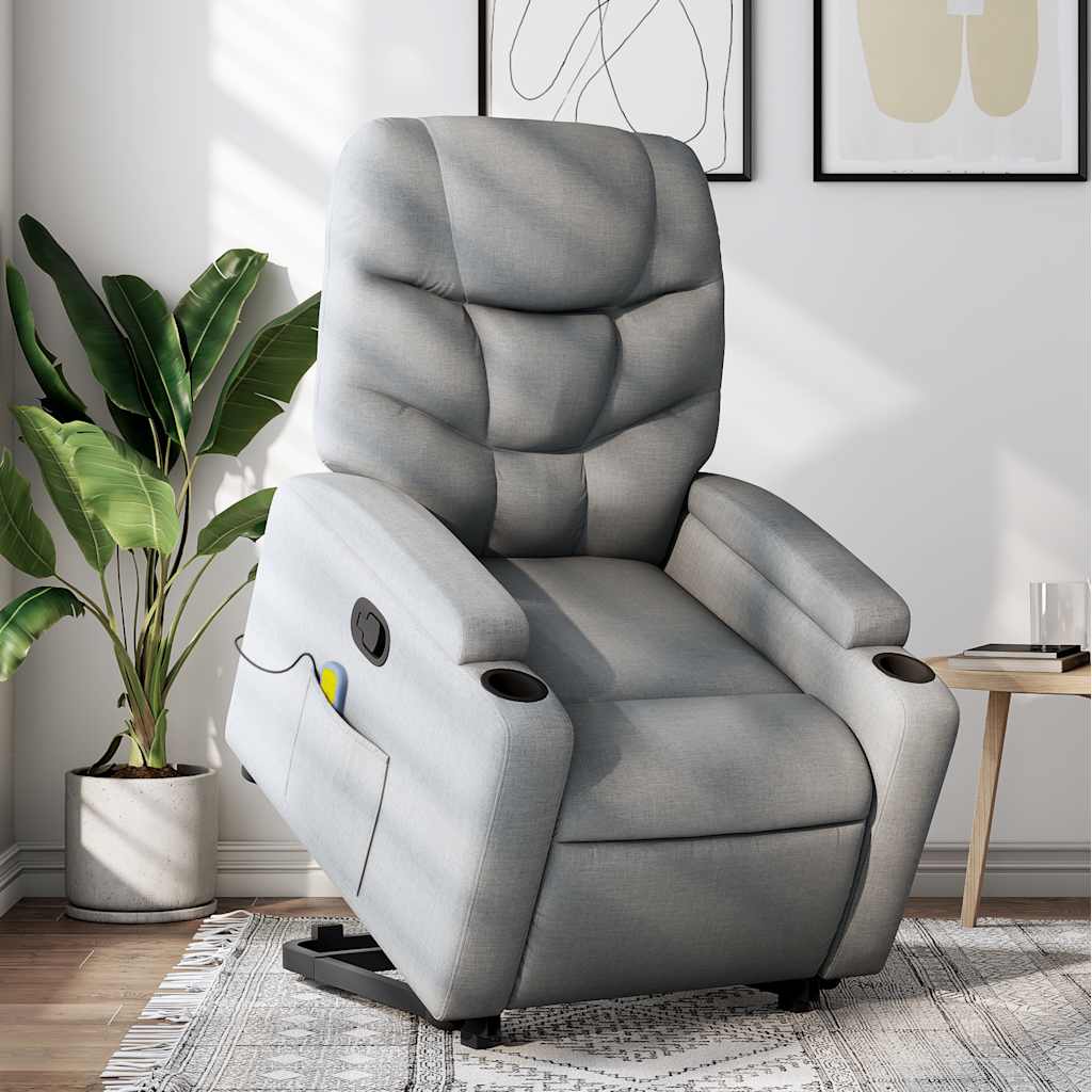 Stand Up Massage Recliner Chair Fabric