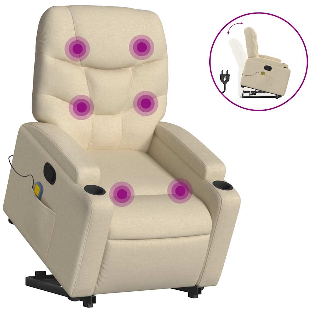 Stand Up Massage Recliner Chair Fabric