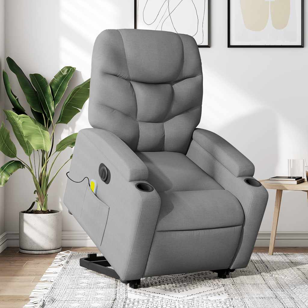 Stand Up Massage Recliner Chair Fabric