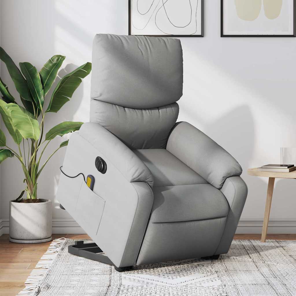 Electric Stand Up Massage Recliner Chair Fabric