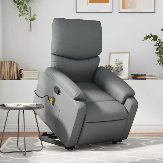 Stand Up Massage Recliner Chair Faux Leather