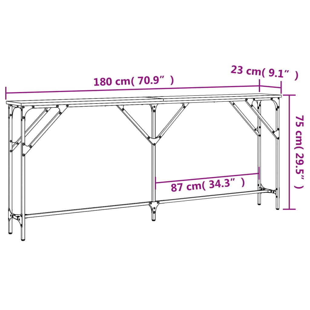 Console Table Engineered Wood