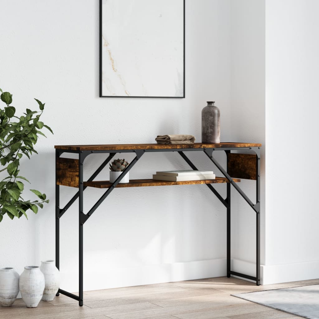 Console Table With Shelf X11.8&quot;X29.5&quot; Engineered Wood