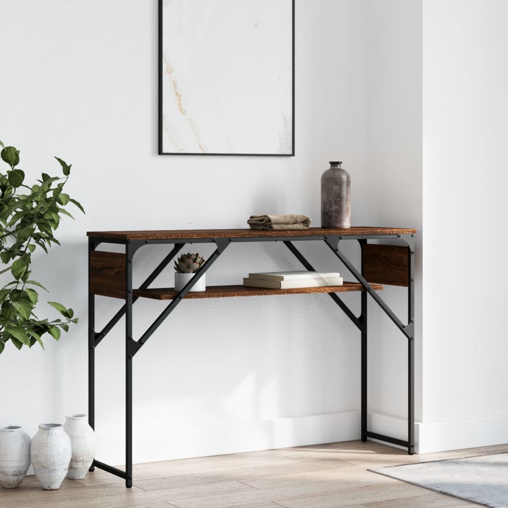 Console Table With Shelf X11.8&quot;X29.5&quot; Engineered Wood