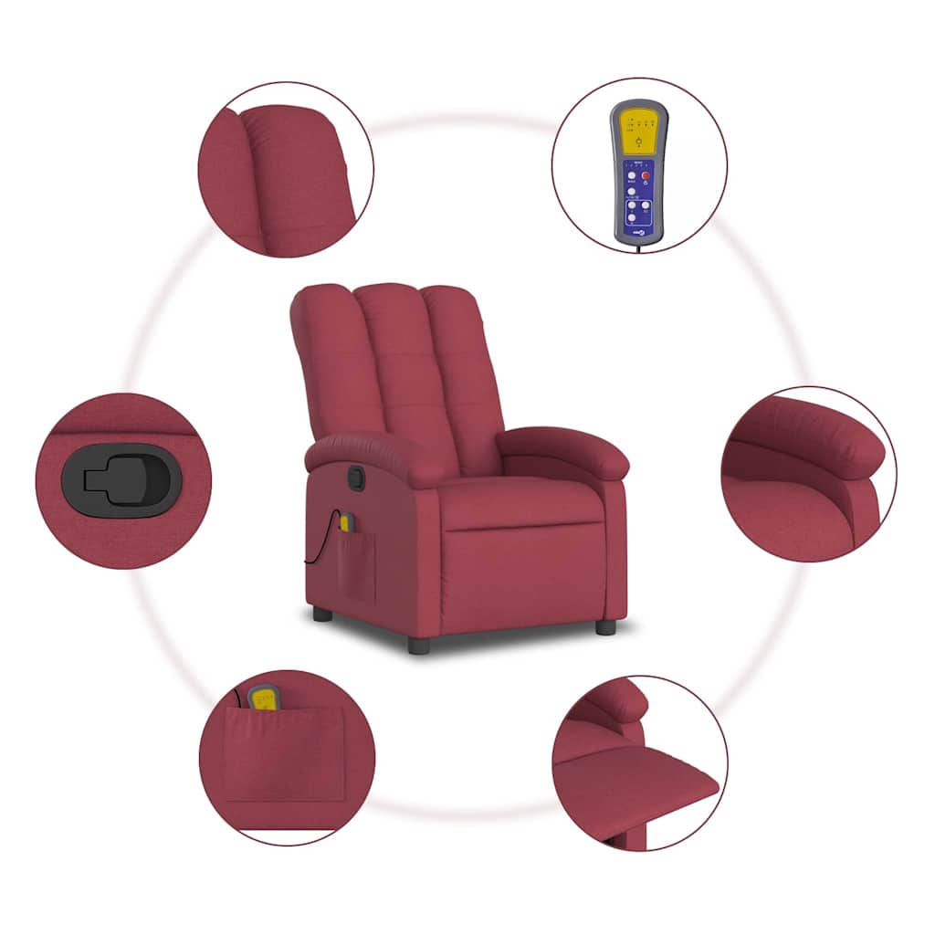 Massage Recliner Chair Fabric