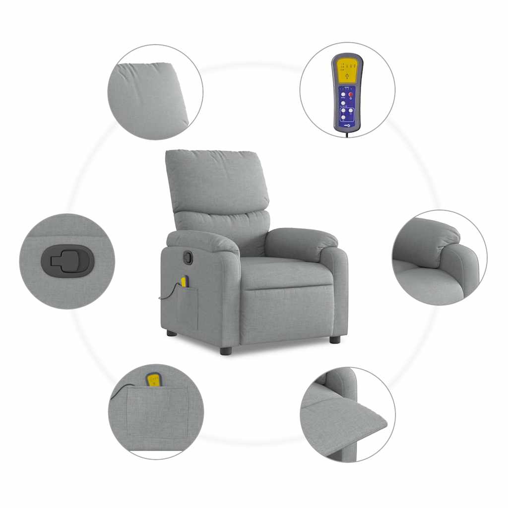 Massage Recliner Chair Fabric