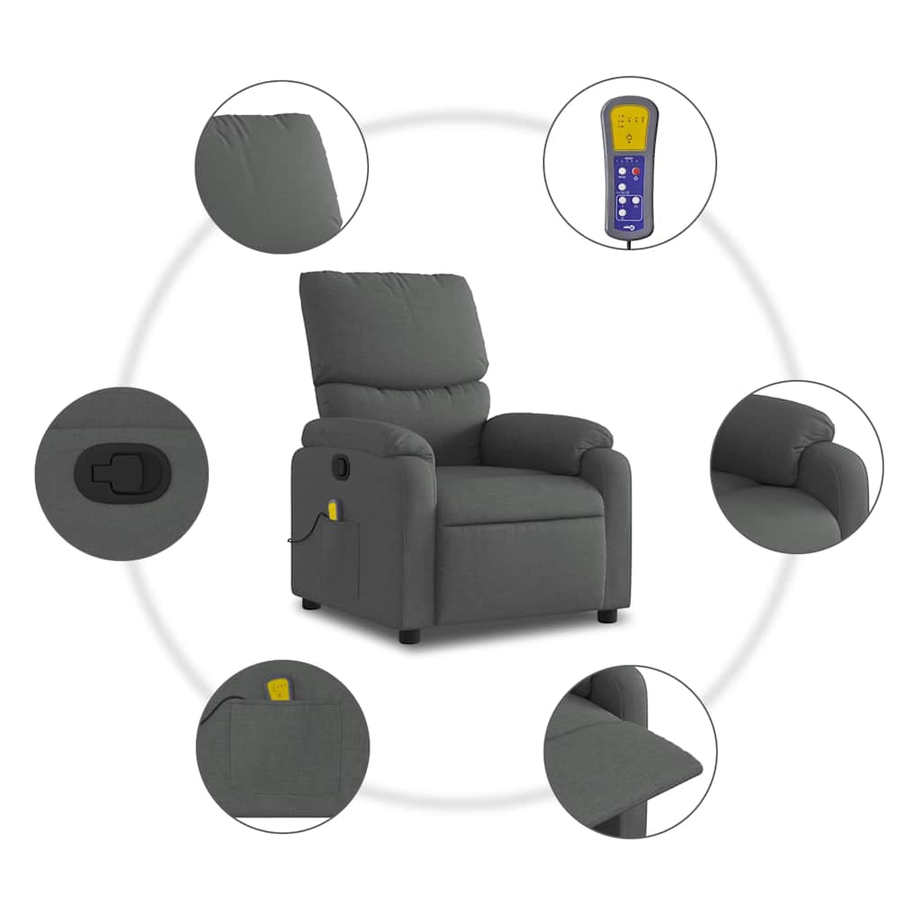 Massage Recliner Chair Fabric