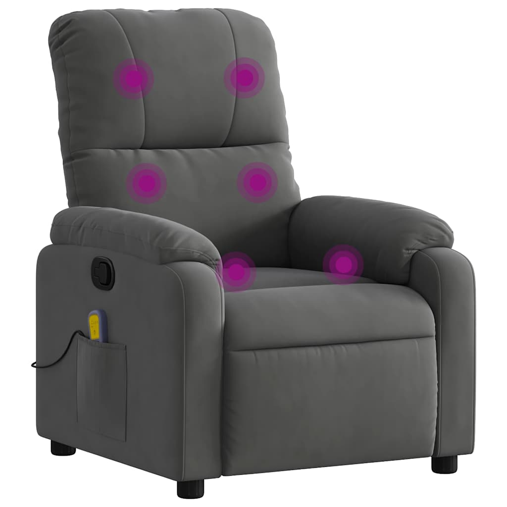 Massage Recliner Chair Microfiber Fabric