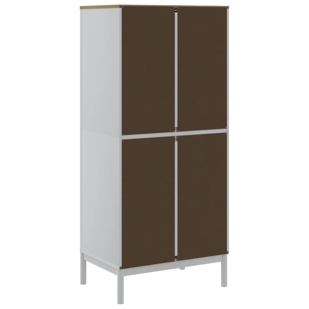 Wardrobe Floro 30.3&quot;X20.9&quot;X67.3&quot; Solid Wood Pine