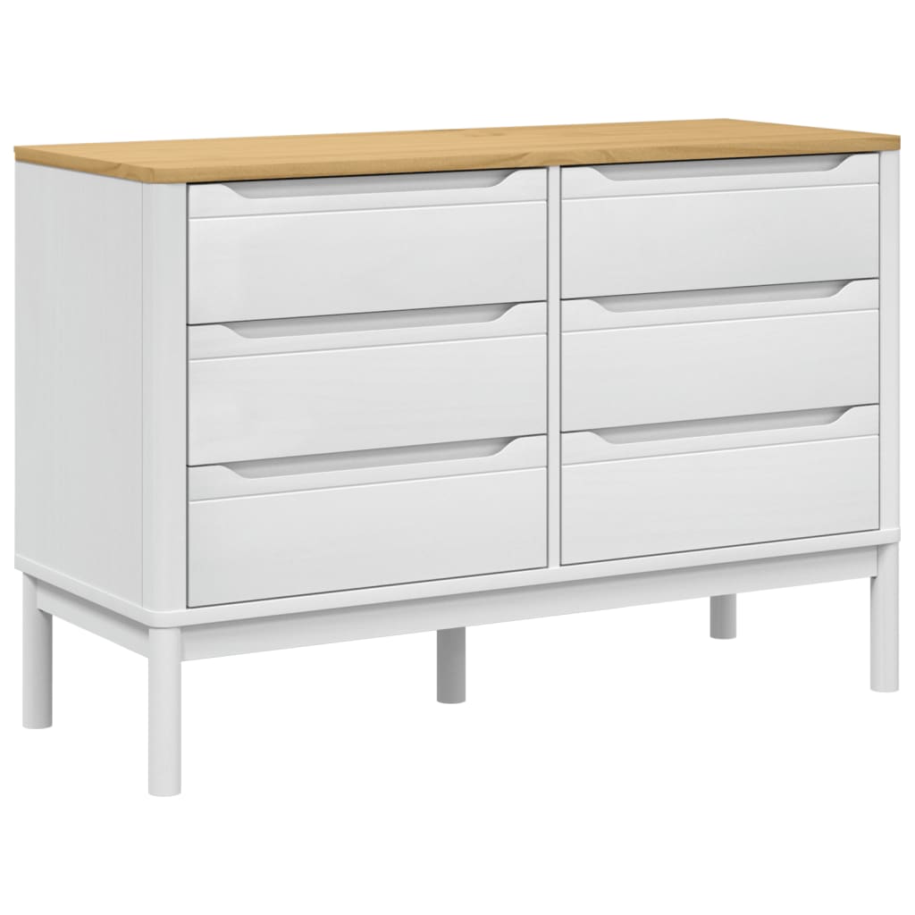 Chest Of Drawers Floro Solid Wood Pine