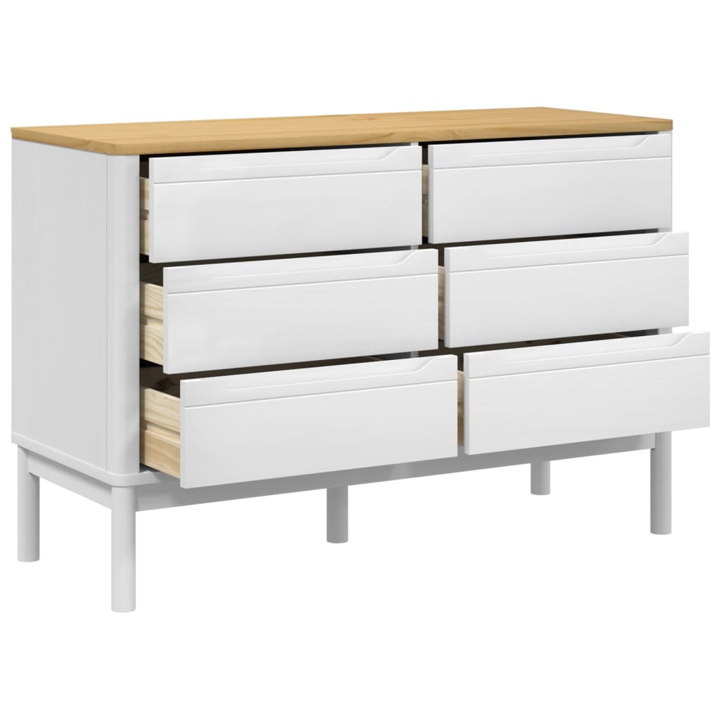 Chest Of Drawers Floro Solid Wood Pine